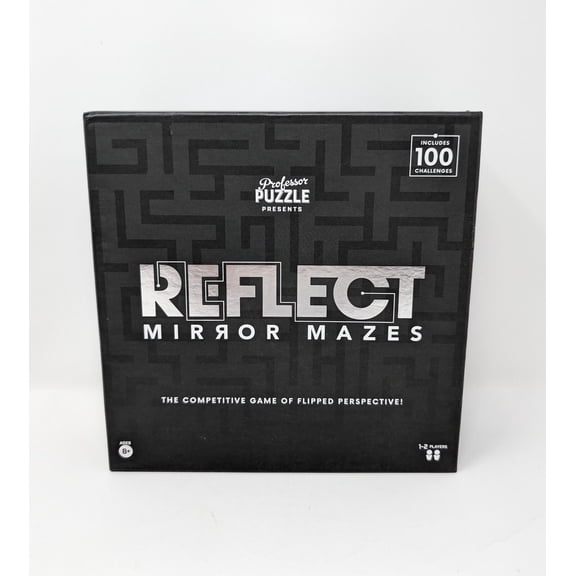 Professor Puzzle Presents REFLECT Mirror Mazes - A Competitive Game of Flipped Perspectives! For 1-2 PLayers Ages 8+