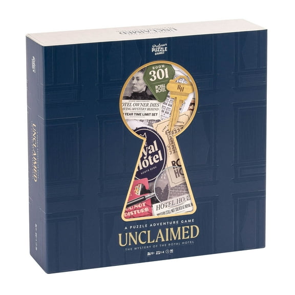 Professor Puzzle: Unclaimed: The Mystery Of The Royal Hotel - A Puzzle Adventure Game, Fast-Paced Treasure-Hunt Investigation, Ages 12+, 1-4 Players