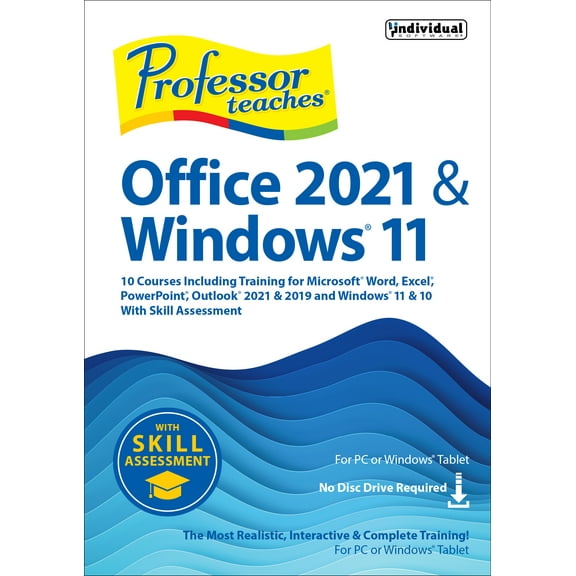 Professor Teaches Office 2021 & 2019 | Windows 11/10 | Skill Assessment 10 Tutorial Set [Digital Download]