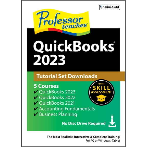 Professor Teaches QuickBooks 2023 Tutorial Set - Windows [Digital Download]