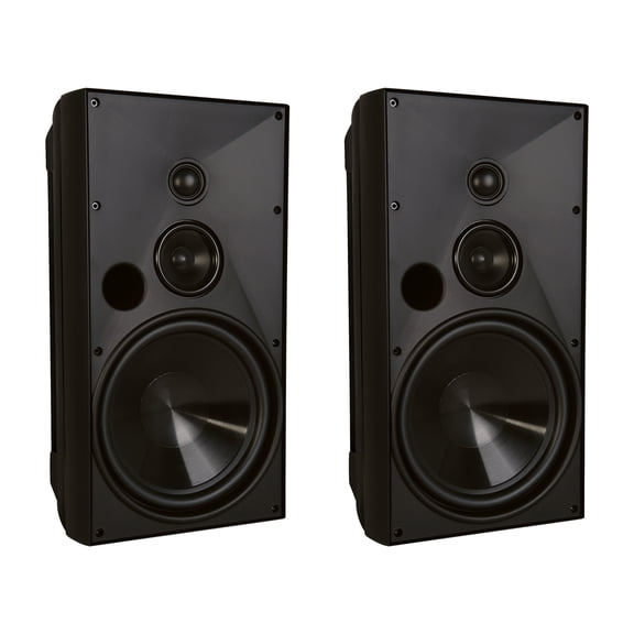 Proficient Audio AW830 175-Watt 8-In. Outdoor 3-Way Speaker Set (Black), AW830BLK
