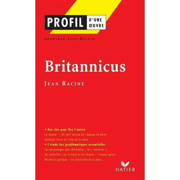 Profil - Racine (Jean): Britannicus, (Paperback)