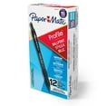 thumbnail image 1 of Paper Mate Ballpoint Pen, Profile Retractable Pen, Medium Point (1.0mm), Black, 12 Count, 1 of 7