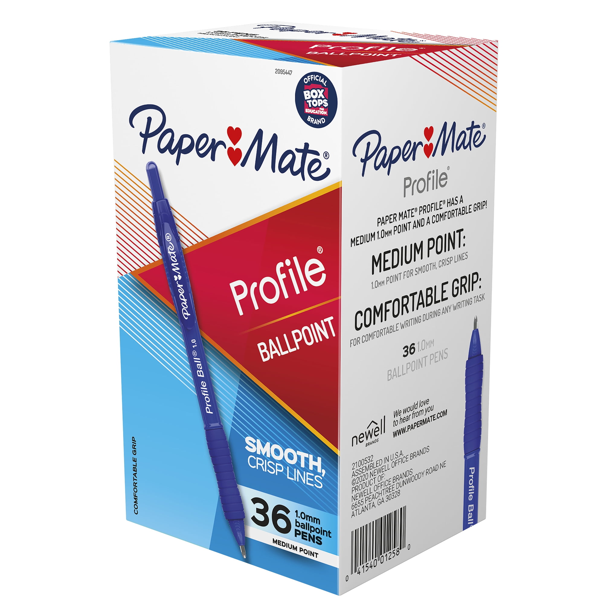 Profile Ballpoint Pen, Retractable, Medium 1 mm, Blue Ink, Translucent Blue Barrel, 36/Pack Profile Ballpoint Pen, Retractable, Medium 1 mm, Blue Ink, Translucent Blue Barrel, 36/Pack