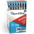 thumbnail image 1 of Profile Ballpoint Pen Value Pack, Retractable, Bold 1.4 Mm, Black Ink, Smoke Barrel, 36/Box, 1 of 7