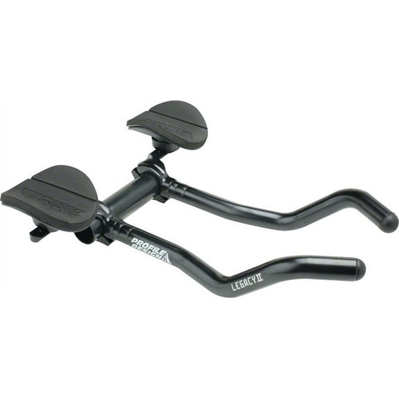 Profile Design Legacy II Aluminum Aerobar: with ZB Bracket and Venturi Armrest, Matte Black