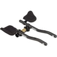 thumbnail image 1 of Profile Design T2 Plus S-Bend Aluminum Aerobar: with J2 Bracket and F-19 Armrest, Black, 1 of 1