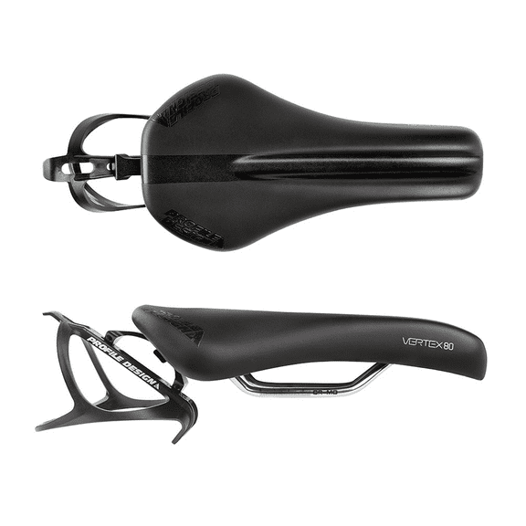 Profile Design Vertex 80 Solid Saddle CrMo Rails Black 135mm x 60mm