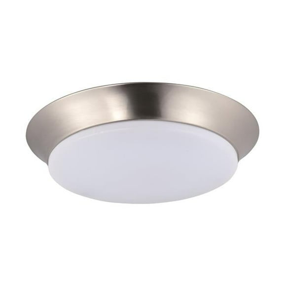 Profile EE LED Flush Mount, Satin Nickel