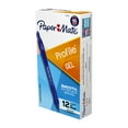 thumbnail image 1 of Paper Mate 2102130 Profile 0.5 mm Retractable Gel Pen - Blue Ink/Translucent Blue Barrel/Fine (1-Dozen), 1 of 8