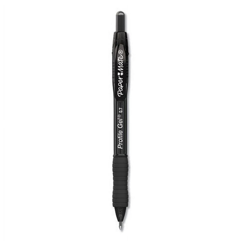 Profile Gel Pen, Retractable, Bold 1 mm, Black Ink, Translucent Black Barrel, Dozen Profile Gel Pen, Retractable, Bold 1 mm, Black Ink, Translucent Black Barrel, Dozen