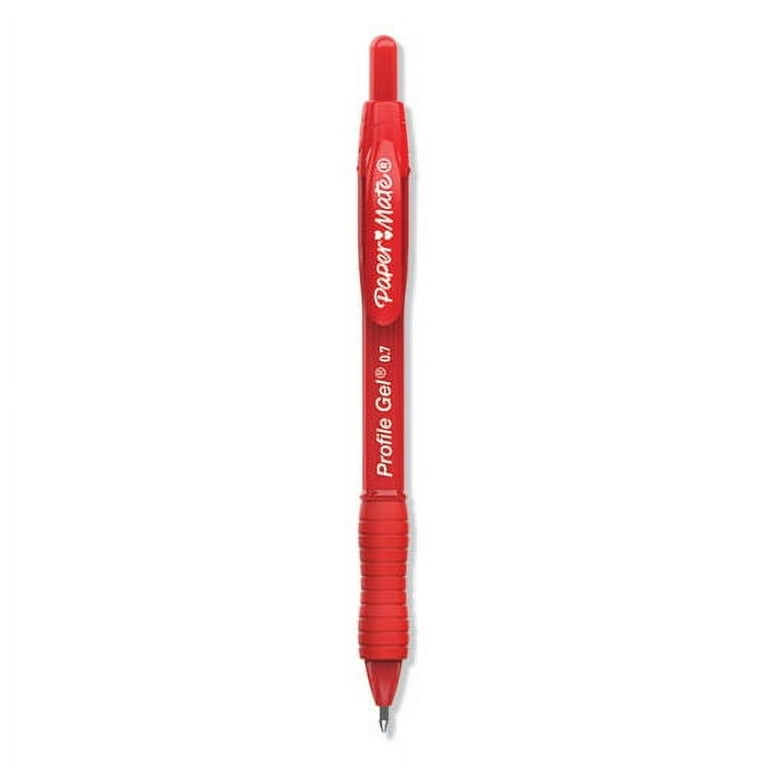Profile Ballpoint Pen, Retractable, Medium 1 mm, Red Ink, Translucent Red Barrel, Dozen Profile Ballpoint Pen, Retractable, Medium 1 mm, Red Ink, Translucent Red Barrel, Dozen