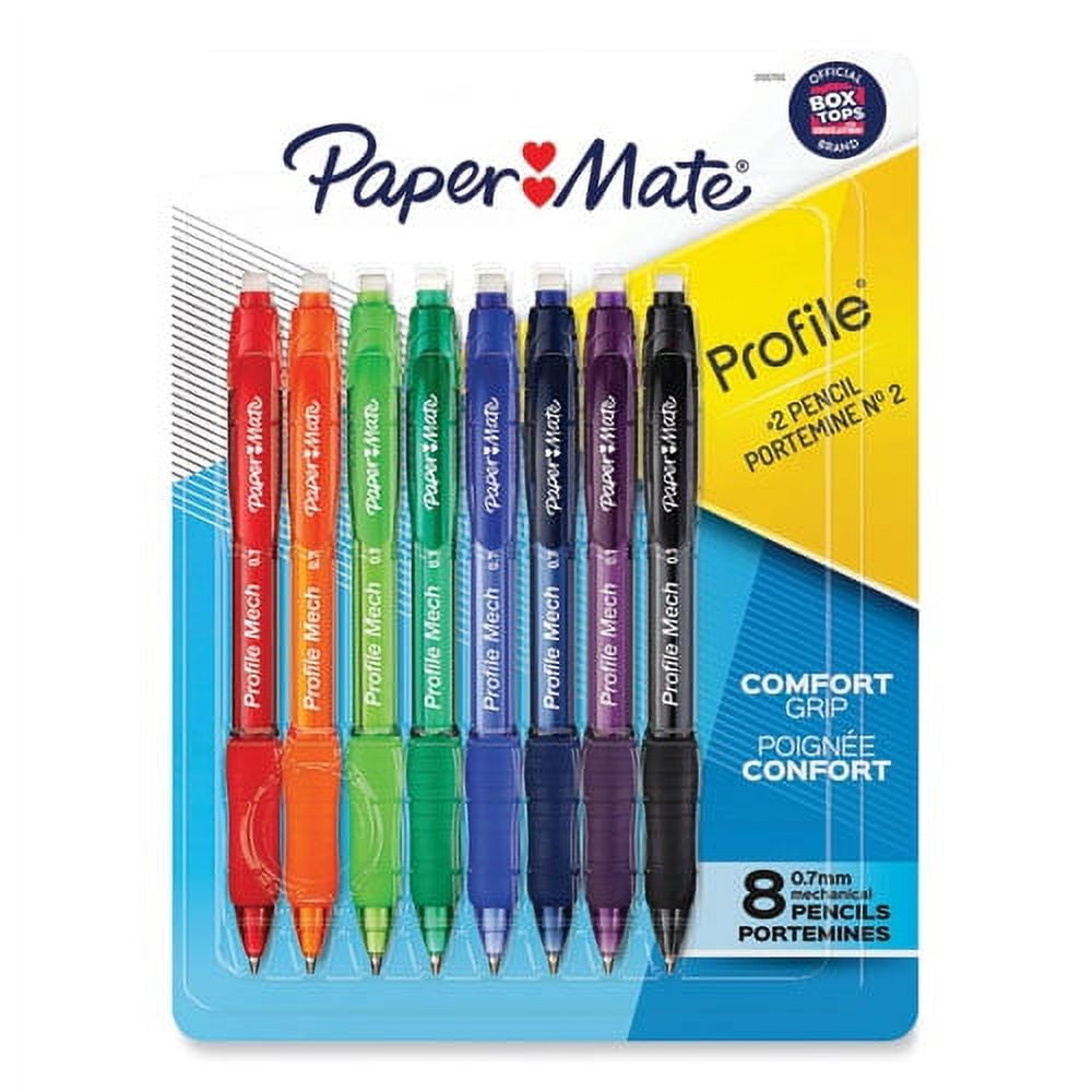 "Profile Mechanical Pencils, 0.7 Mm, Hb (#2), Black Lead, Assorted Barrel Colors, 8/pack | Bundle of 2 Packs"
