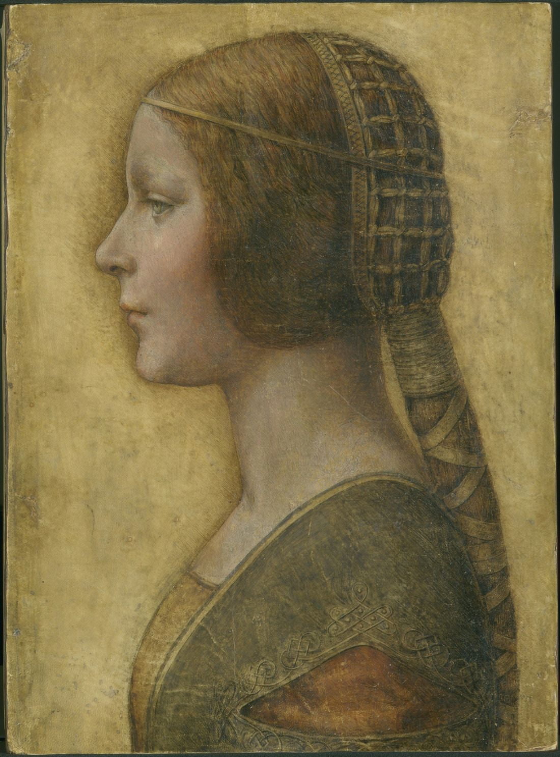 Profile Of A Young Fiancee Da Vinci Canvas Art - (18 x 24)