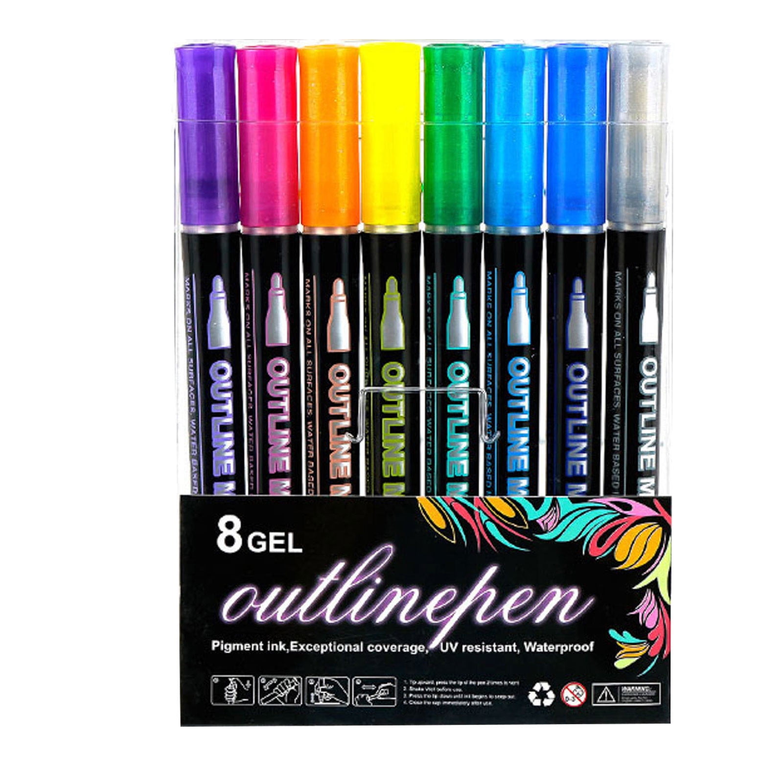 Profile Pens Medium Pens with Erasers Smooth Writing Pen Indelible Ink