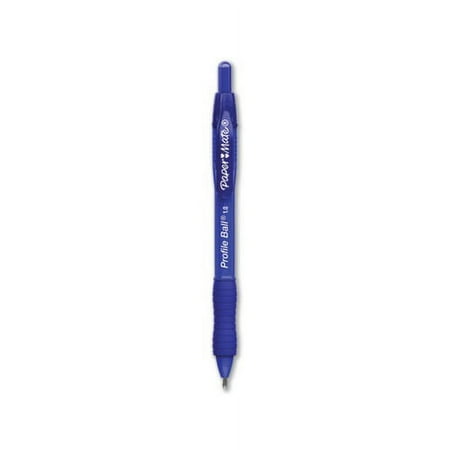 Profile Retractable Ballpoint Pen Bold 1 mm, Blue Ink/Barrel, Dozen