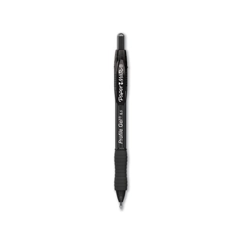Profile Gel Pen, Retractable, Fine 0.5 mm, Black Ink, Translucent Black Barrel, Dozen Profile Gel Pen, Retractable, Fine 0.5 mm, Black Ink, Translucent Black Barrel, Dozen