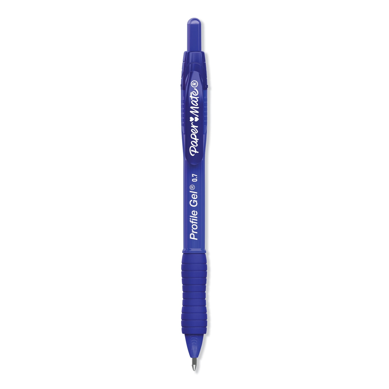 Profile Retractable Gel Pen Medium 0.7 mm, Blue Ink, Translucent Blue Barrel, 36/Pack