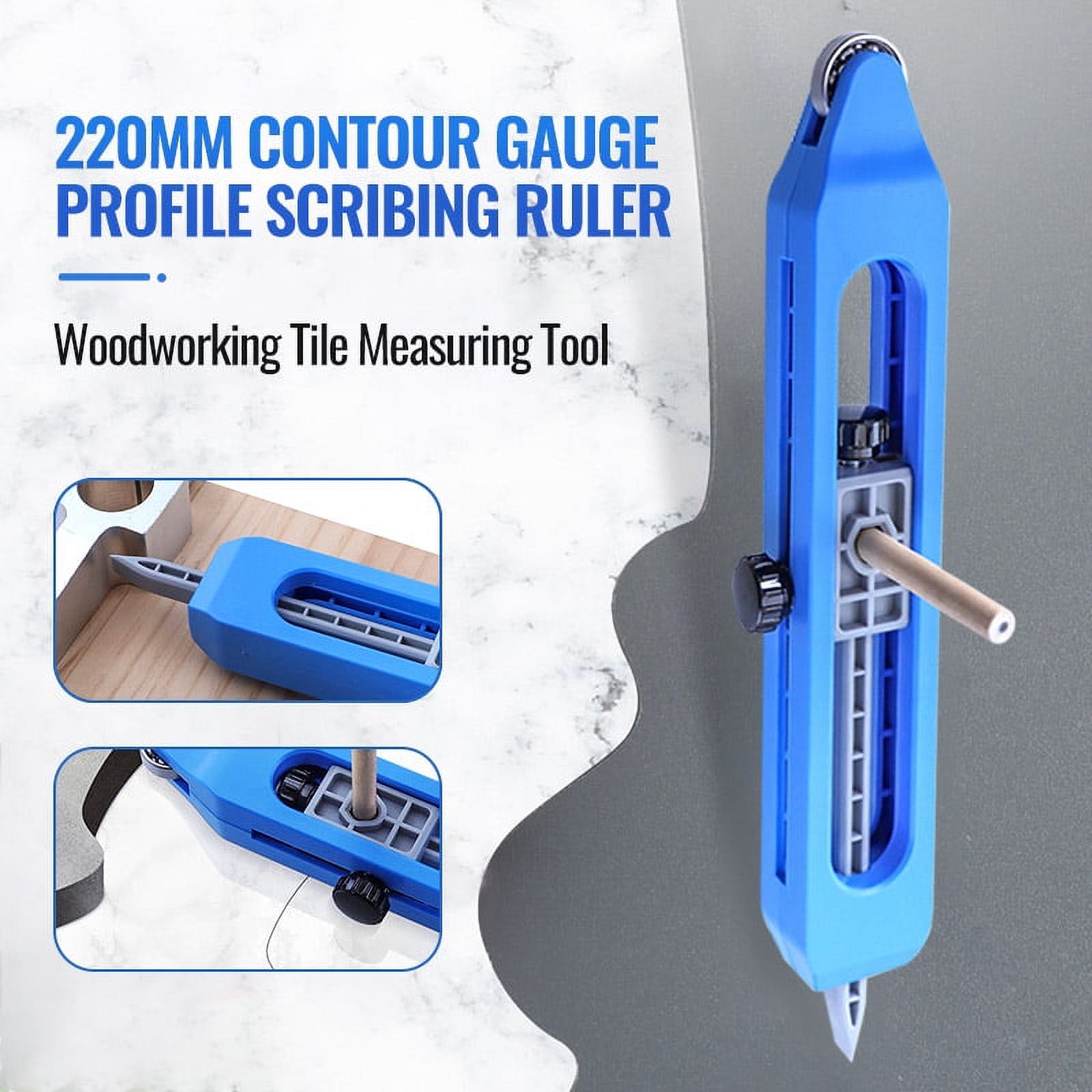 Profile Scribing Ruler Contour Gauge With Lock Adjustable Locking
