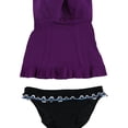 thumbnail image 1 of Profile Womens Full Foam Bust Hipster 2 Piece Bandeau, Purple, 8, 1 of 1