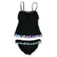 thumbnail image 1 of Profile Womens Pixel Hipster 2 Piece Bikini, Black, 8, 1 of 2