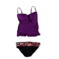 thumbnail image 1 of Profile Womens Starlet Banded 2 Piece Bandeau, Purple, 14, 1 of 2