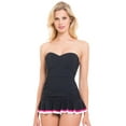 thumbnail image 1 of Profile by Gottex Gala Bandeau Swimdress E768A-2047-019 Black / 8, 1 of 2