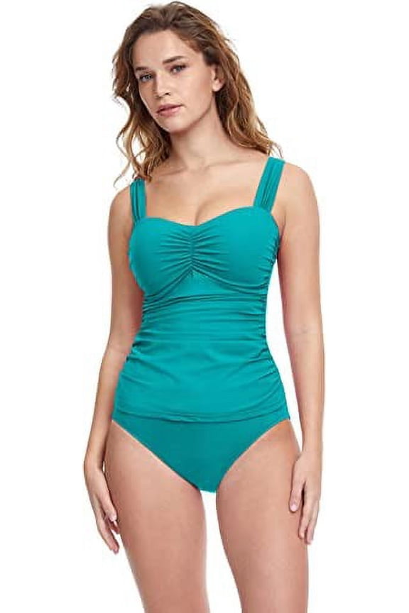 JADE Standard Tutti Frutti Tankini Top, US 36F, UK 14F