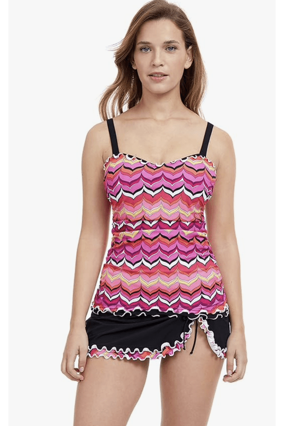 Profile by Gottex Women's Standard Palm Springs E-Cup Tankini 36E