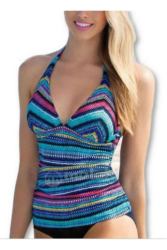 Womens Cozumel Halter Tankini Swim Top Separates