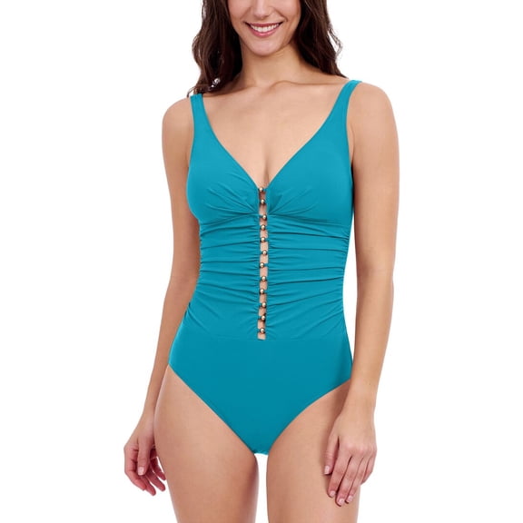 Profile by Gottex womens One Piece, 16D, Green