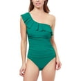 thumbnail image 1 of Profile by Gottex womens  Tutti Frutti One Shoulder Ruffle Top, 8, 1 of 3