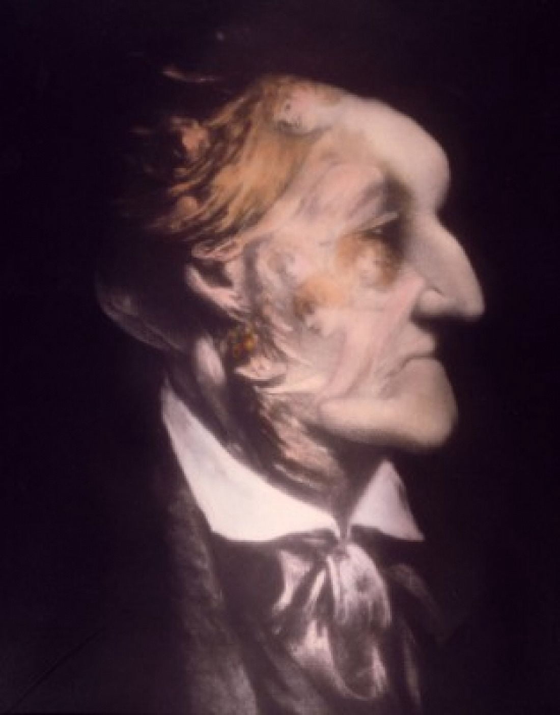 Profile of a Man with a Necktie postcard 1905 Canvas Art - (18 x 24)