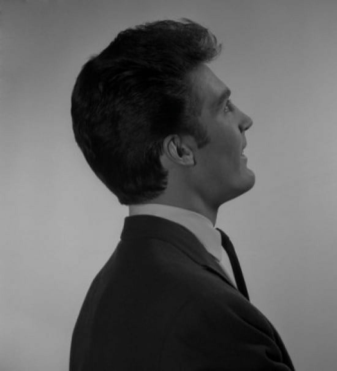 Profile of pensive businessman Canvas Art - (24 x 36)