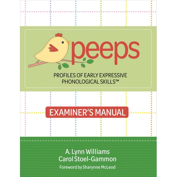 Profiles of Early Expressive Phonological Skills (PEEPS) Examiners Manual (Paperback)