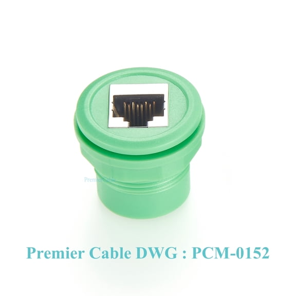 Profinet Cable RJ45 Adapter RJ45 Profinet Connector RJ45 8P8C Cat6 Ethernet Chassis Panel Mount Feedthrough Bulkhead Converter
