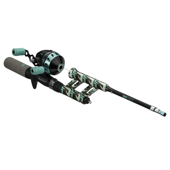 Profishiency Dude Perfect Telescopic Spincast Fiberglass Fishing Combo