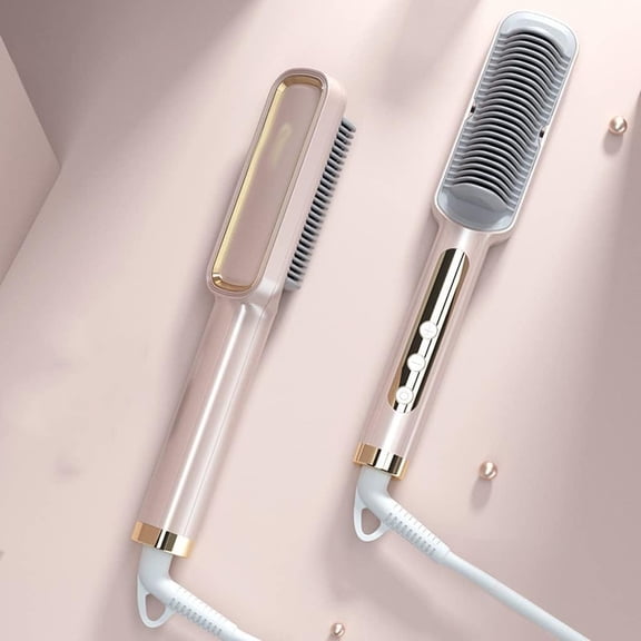 Profissional Hot Combs Anti-scalding Hair Straightener Brush Ceramic Hair Curler Heated Electric Smart Brush Hair Straightener
