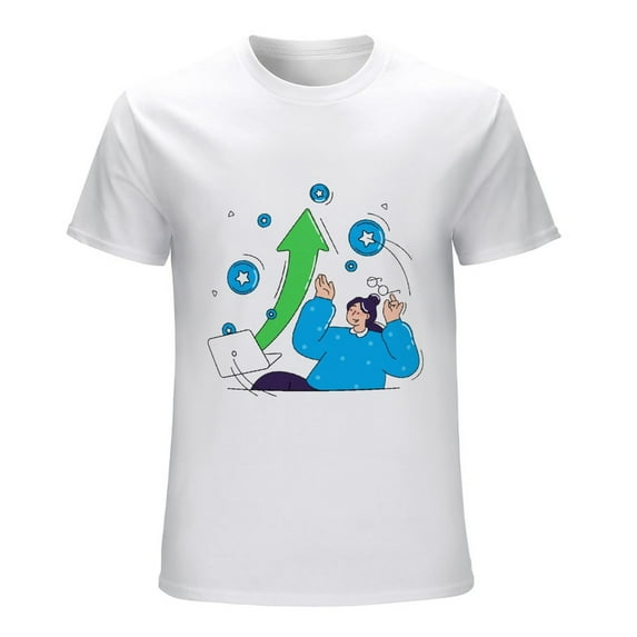 Profit Men’s T-Shirt 100% Cotton Casual Short Sleeve Tops Gift Tee Profit M