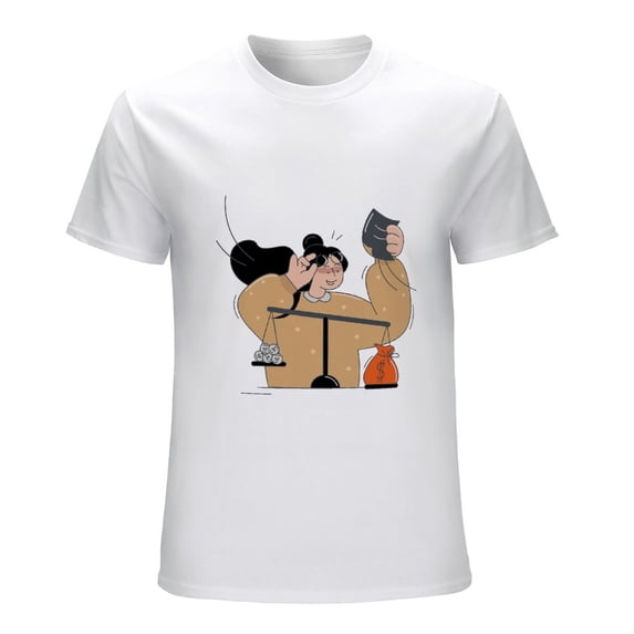 Profit-and-loss Vintage T-shirt Mens Cotton Classic Crewneck Short Sleeve Tees Unisex Profit-and-loss-9 2XL