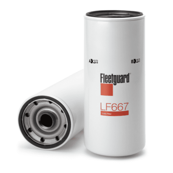 Fleetguard FG LF667 Lube/Engine Oil Filter Spin-On Full Flow, Automotive Replacement Oil Filters