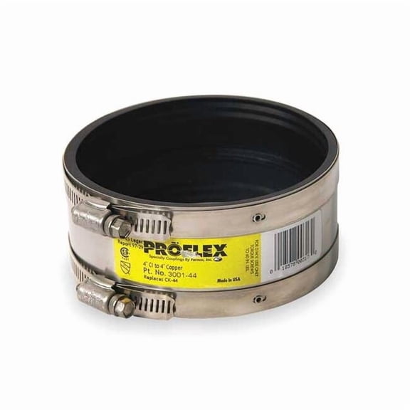 Proflex Shielded Coupling 3 In. No Hub Cast Iron To 3 In. Copper 110621