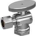 thumbnail image 1 of Proflo Pfxqat22c 3/8" X 3/8" Quarter Turn Angle Valve - Chrome, 1 of 2