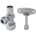 thumbnail image 1 of Proflo PFXQAC32CLK 5/8" X 3/8" Quarter Turn Angle Valve - Chrome, 1 of 1