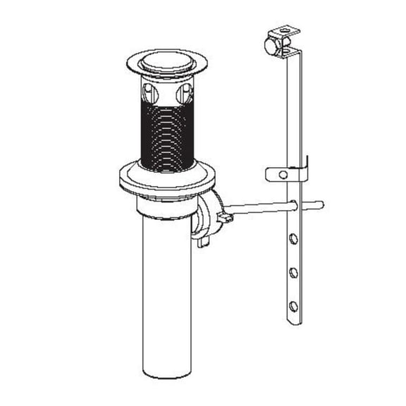 Proflo Obpf95y0m0089 Pop-Up Drain Assembly - Nickel