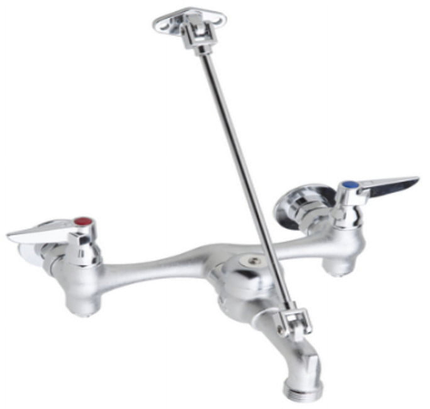 Chrome Wall Mounted Laundry Faucet with Brass Construction