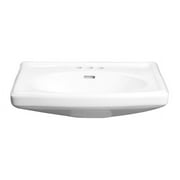 Proflo Pf14104 Alder Creek 25-1/2" Rectangular Vitreous China Pedestal Bathroom Sink -