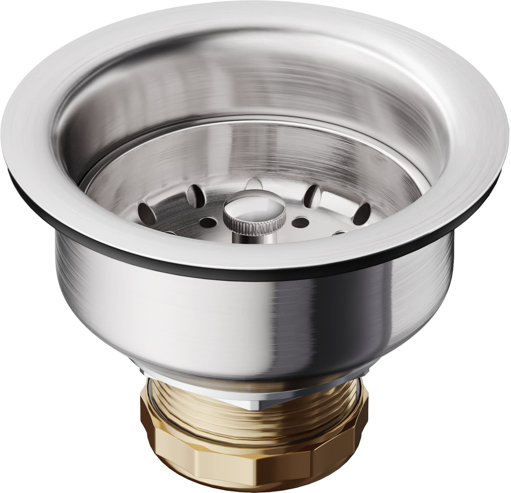 Stainless Steel Deep Cup Basket Strainer with Zinc Nut