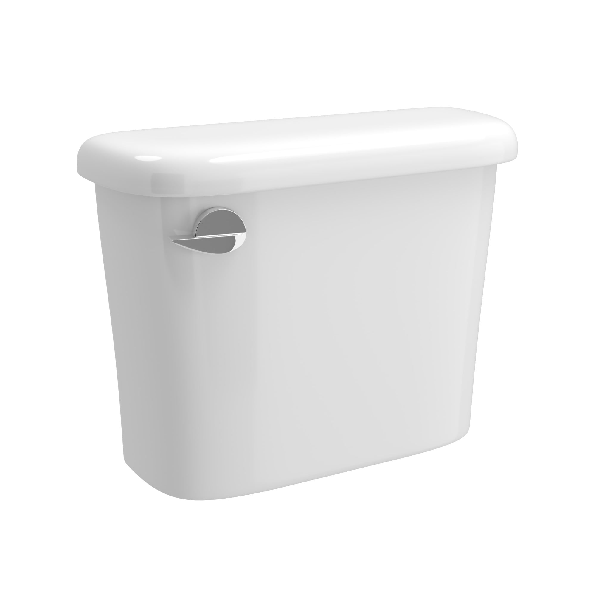 White Vitreous China Toilet Tank with Left Hand Lever