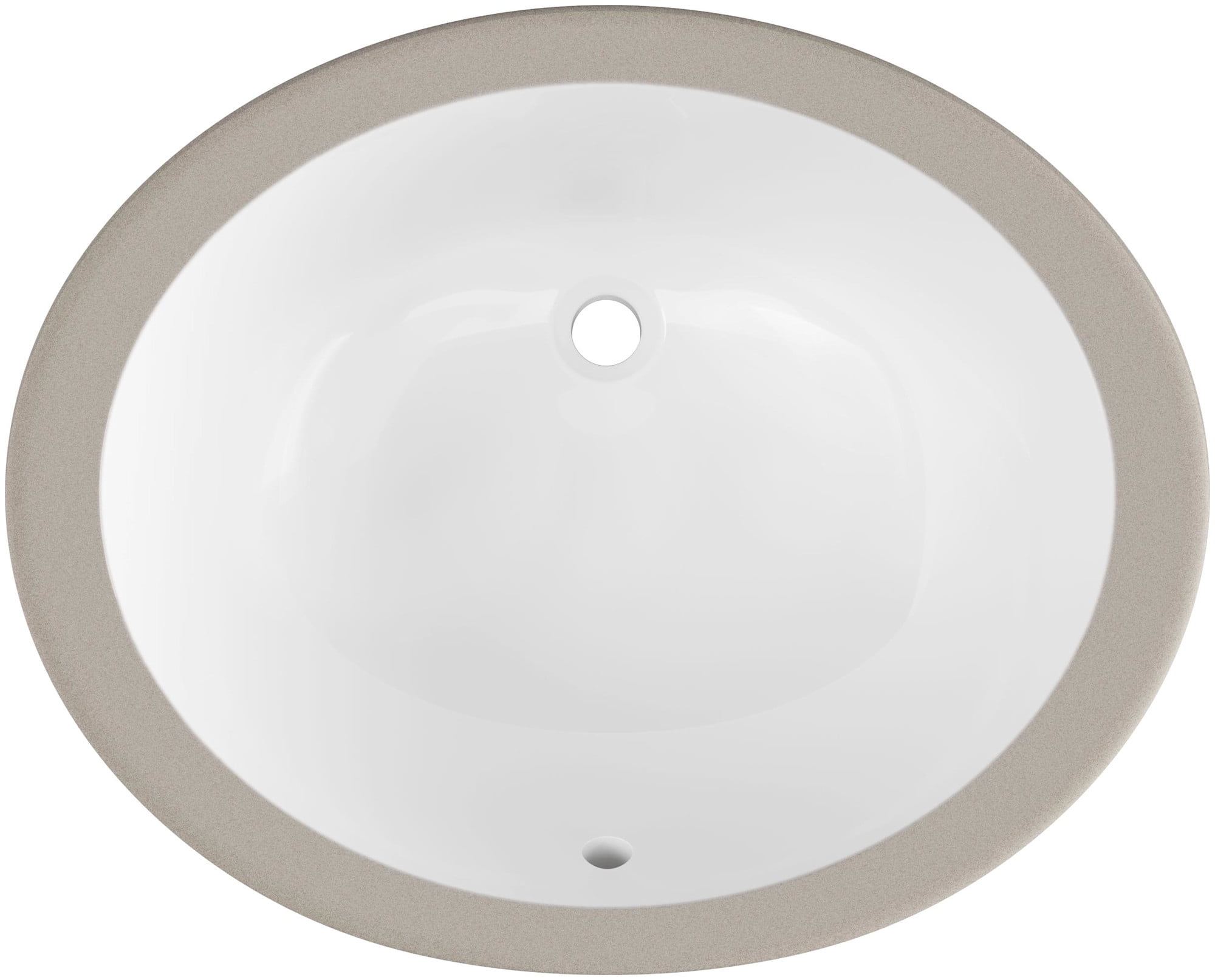Proflo PF1714UAWH Comstock 19-1/2" Oval Vitreous China Undermount Bathroom Sink - White